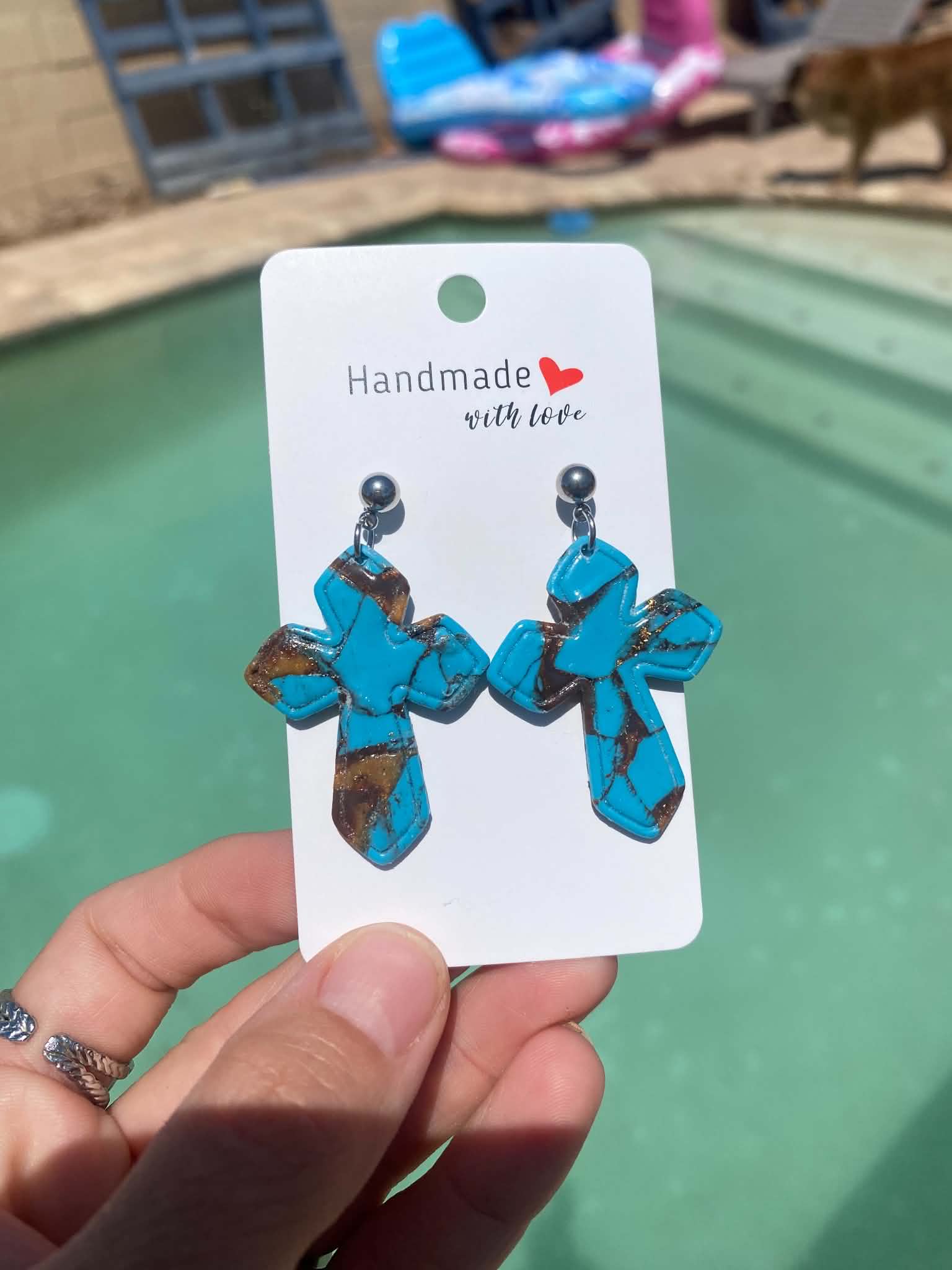 Faith in Turquoise Earrings