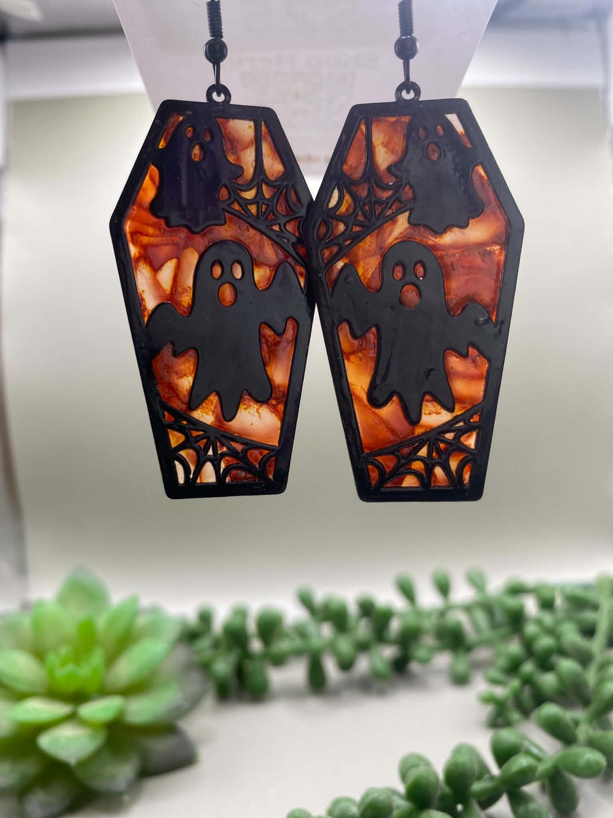 Ghost Coffin Earrings