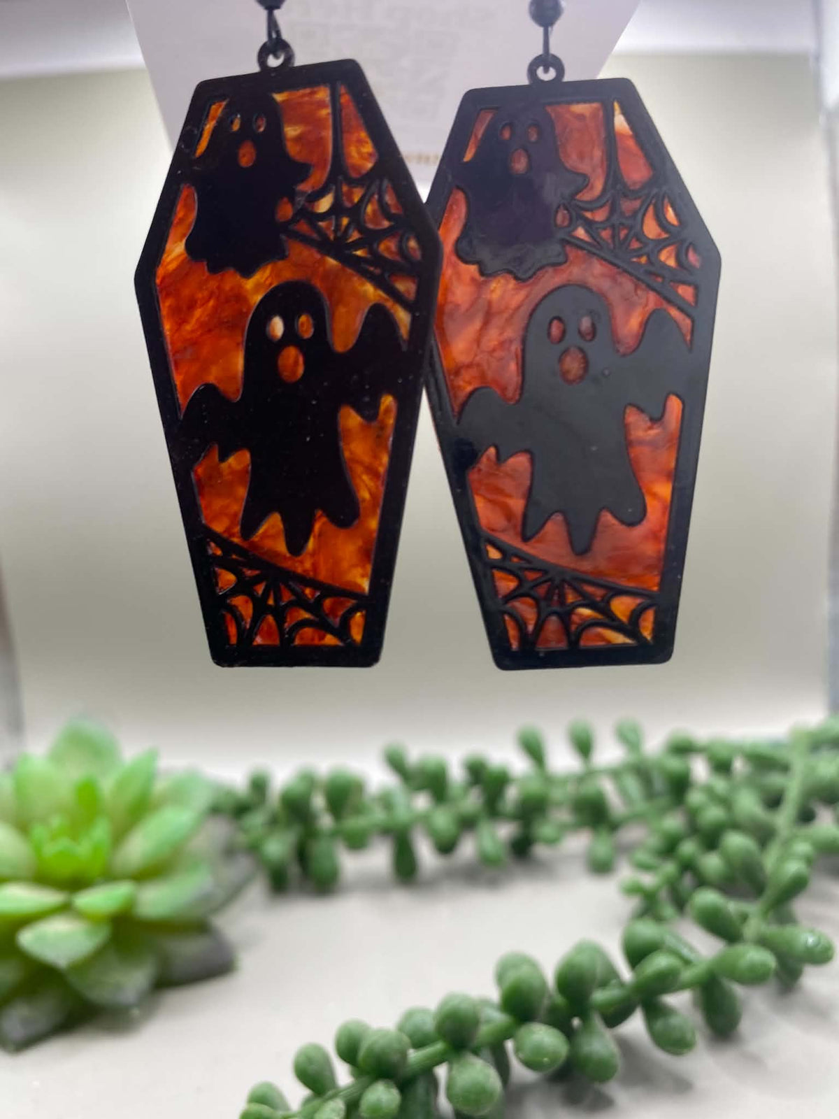 Ghost Coffin Earrings