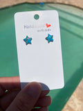Turquoise Star Studs