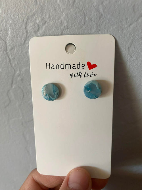 "Ocean Jasper" Studs