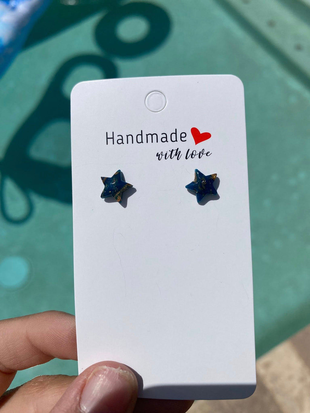 Ocean Vein Star Studs
