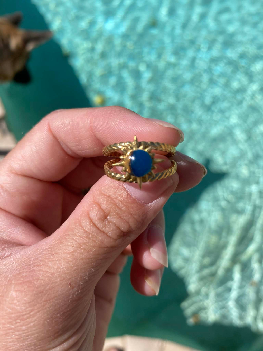 Small Sun Embellished Ring