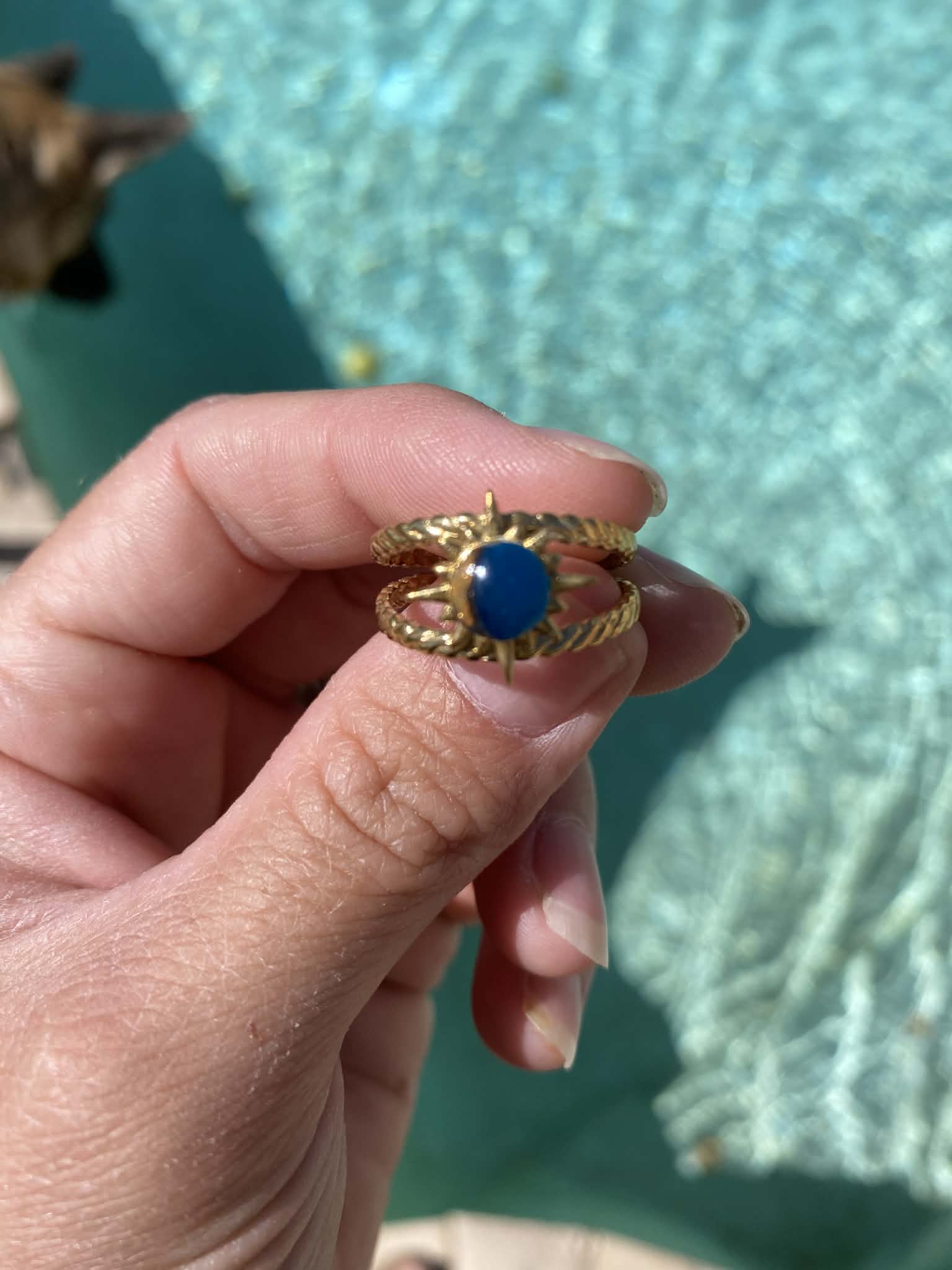 Small Sun Embellished Ring