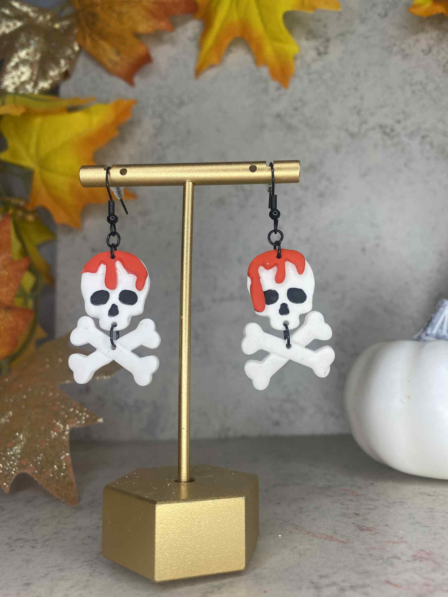 Bloody Skull Earrings