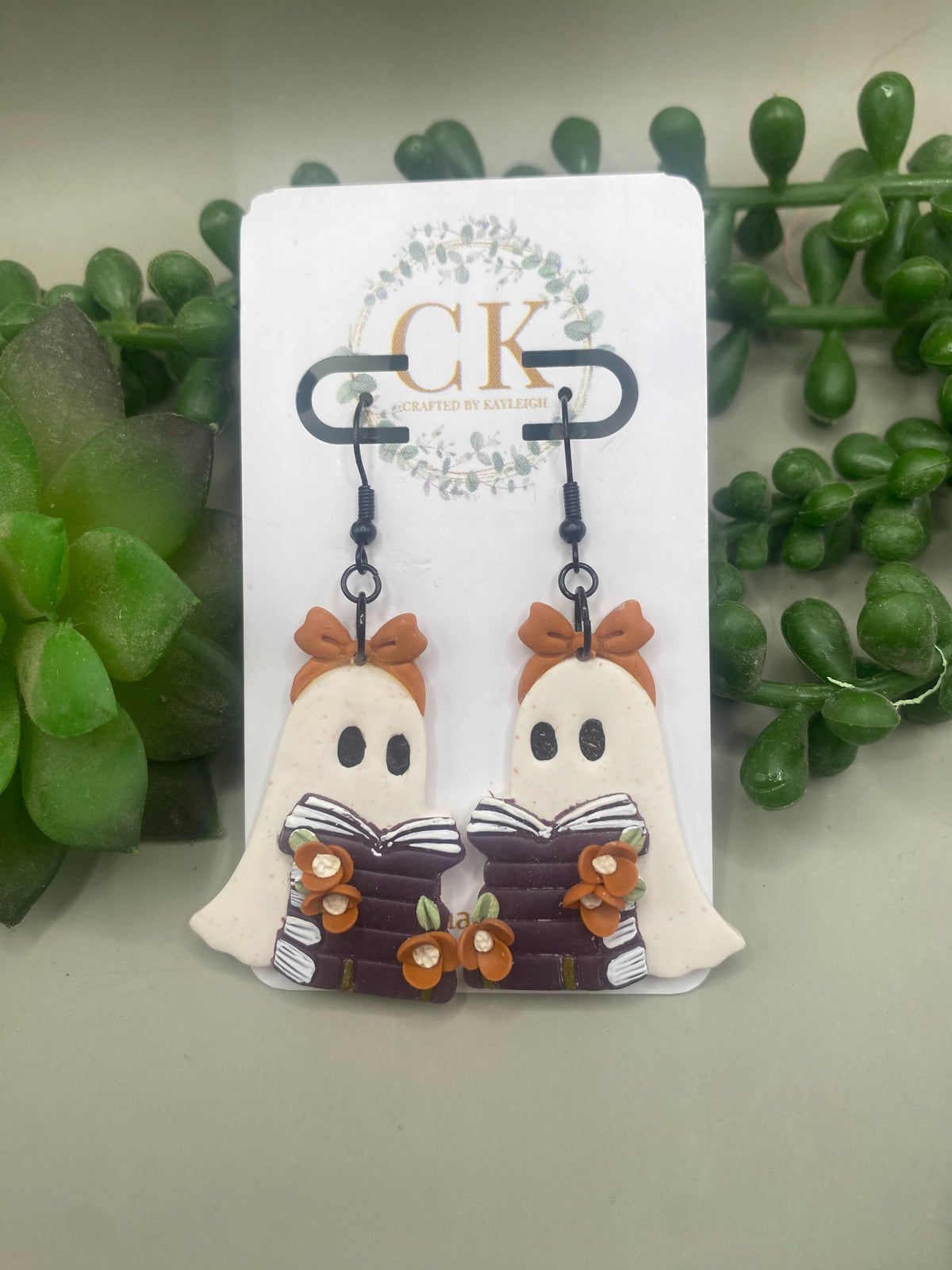 Bookish Ghost Earrings