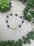 Purple Beaded Bracelet