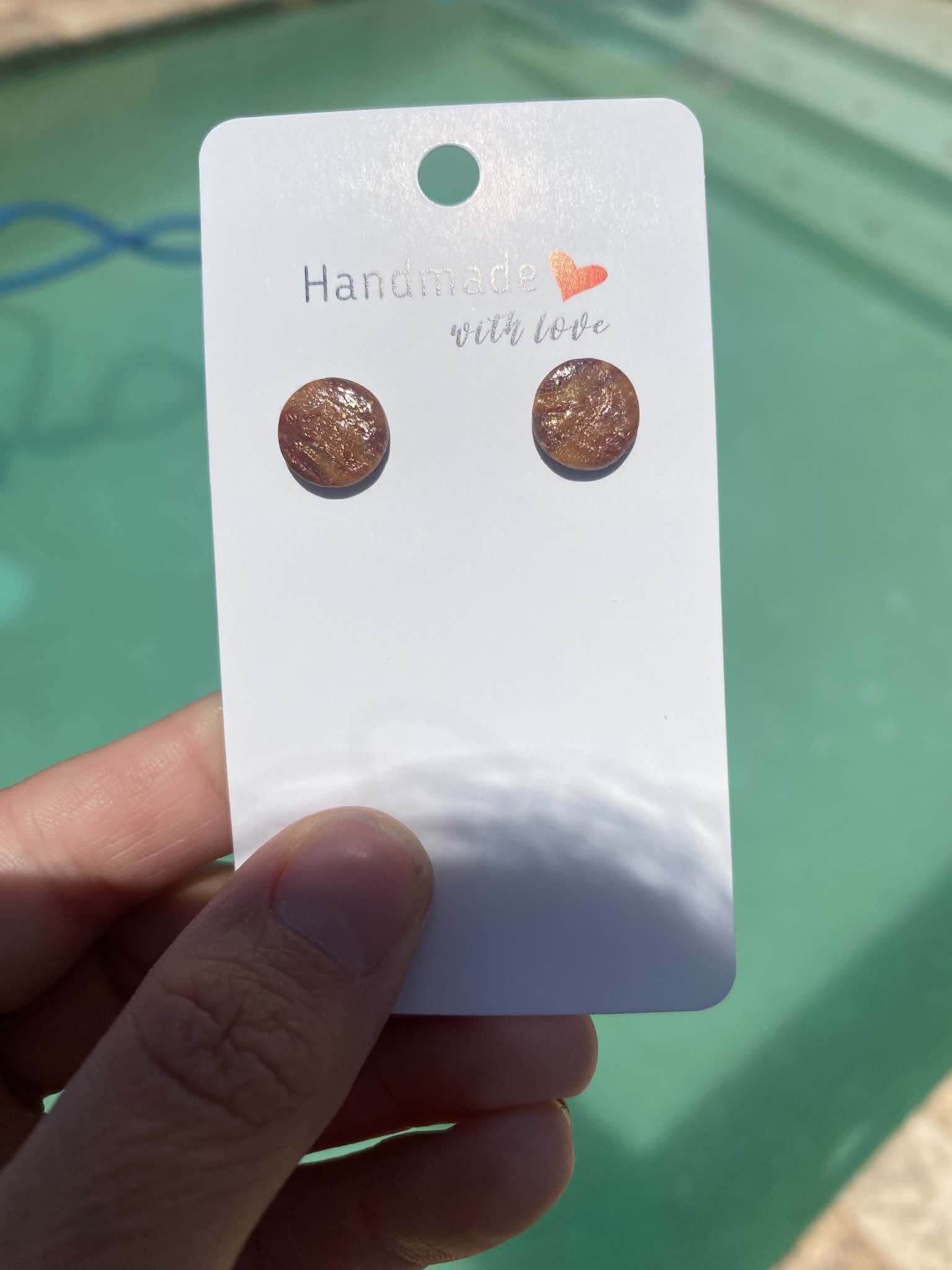 Brown Stud Earring
