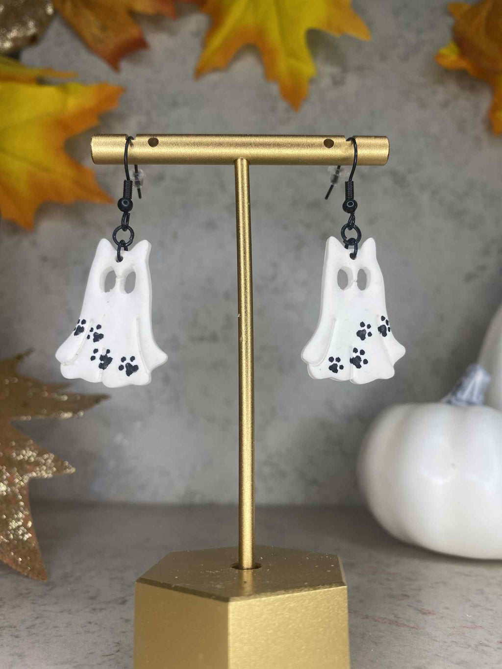 Ghost Cat Earrings