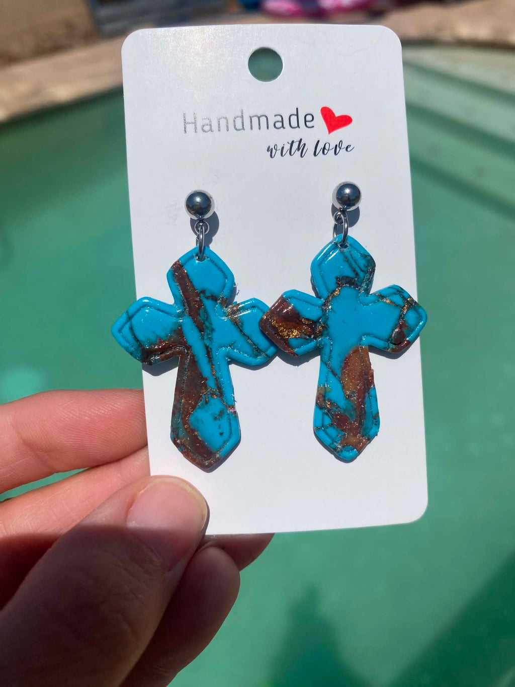 Faith in Turquoise Earrings