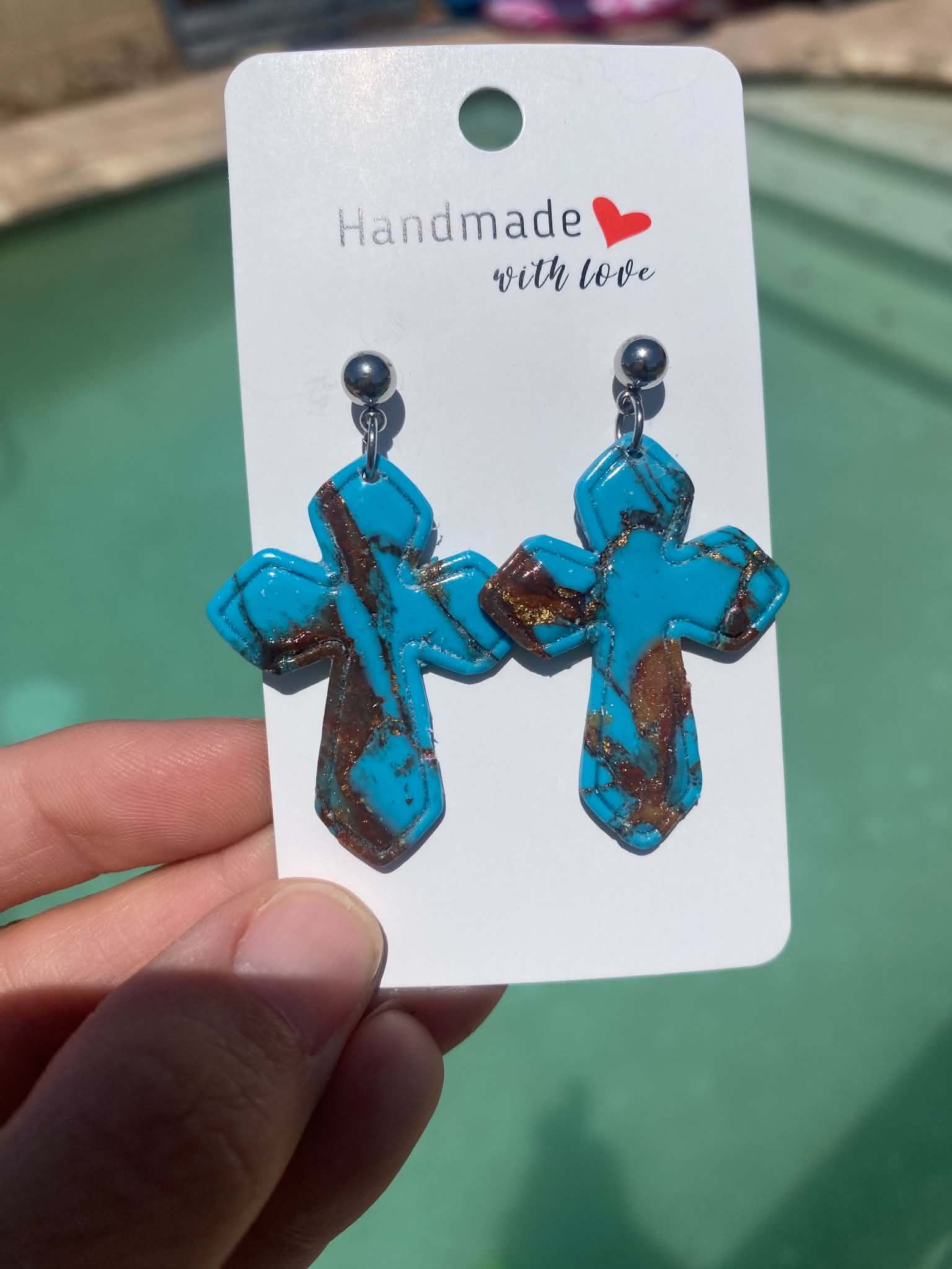 Faith in Turquoise Earrings