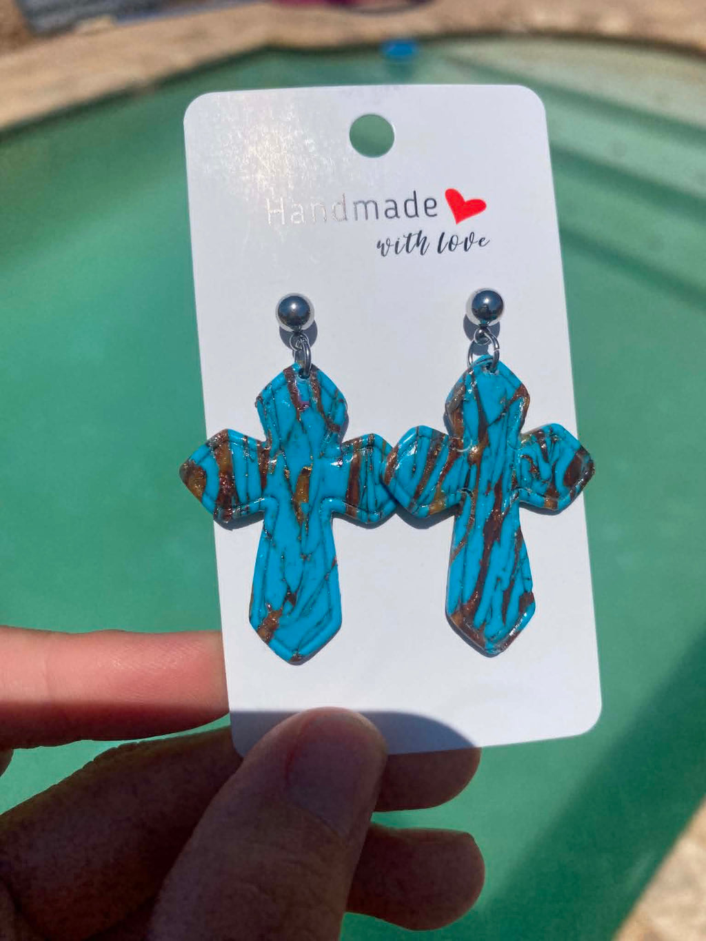 Faith in Turquoise Earrings