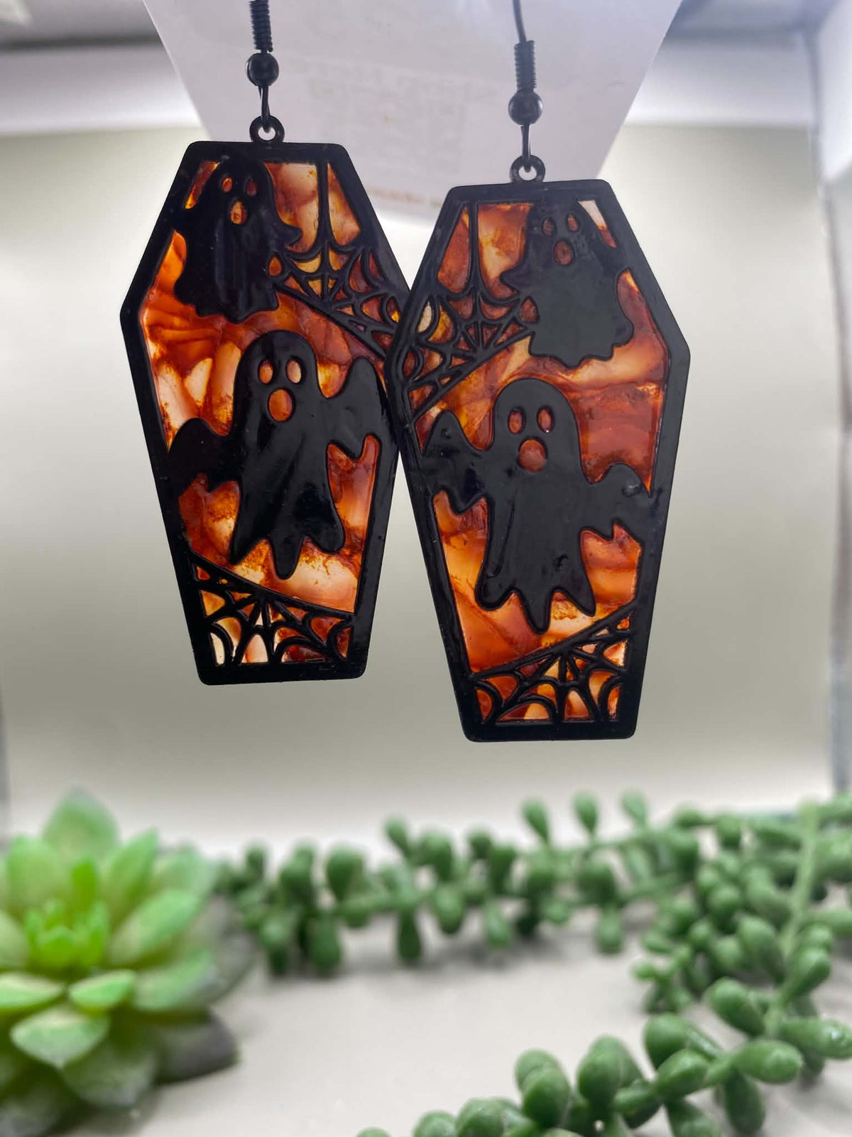 Ghost Coffin Earrings