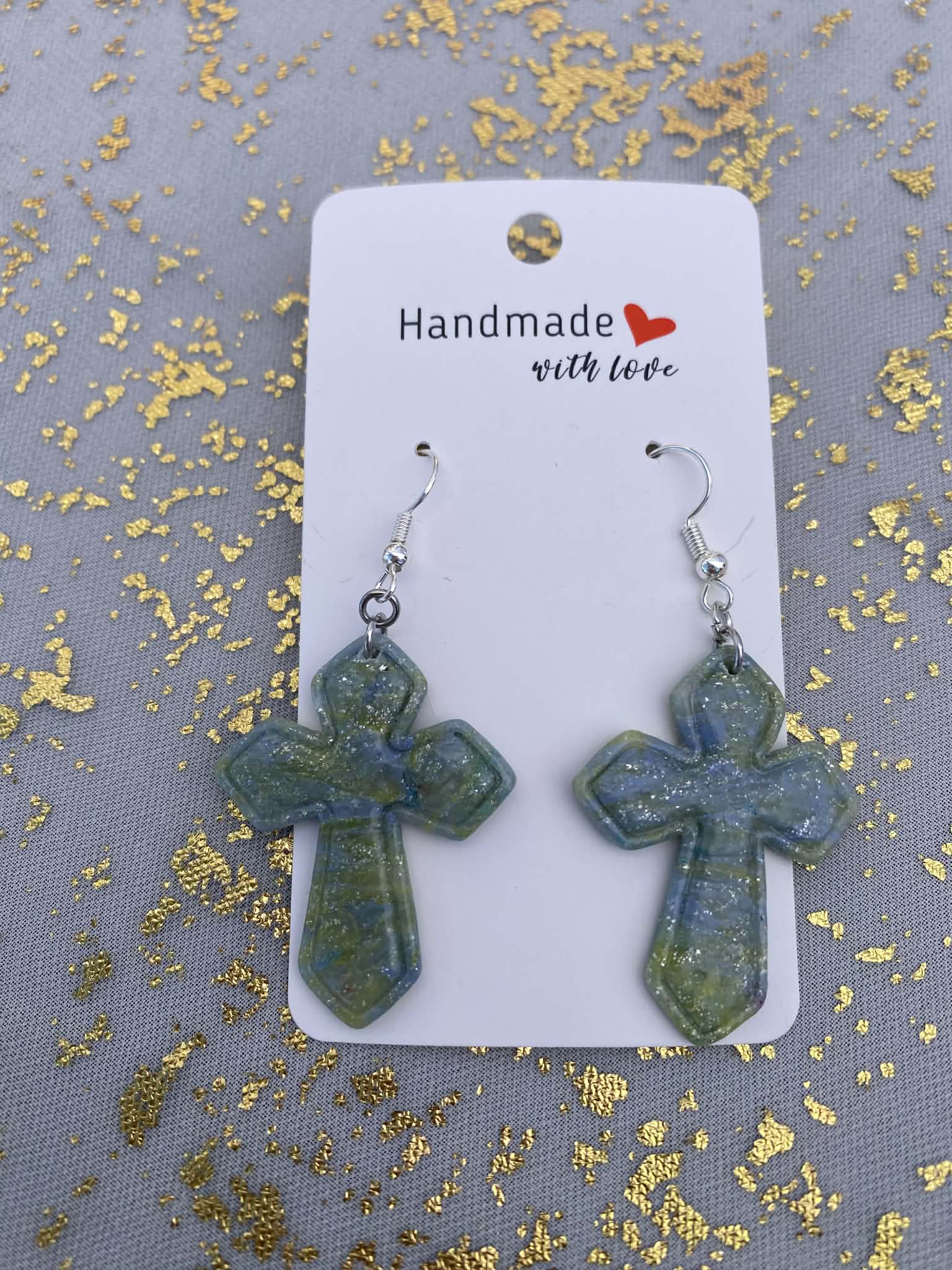 Marbled Easter Cross