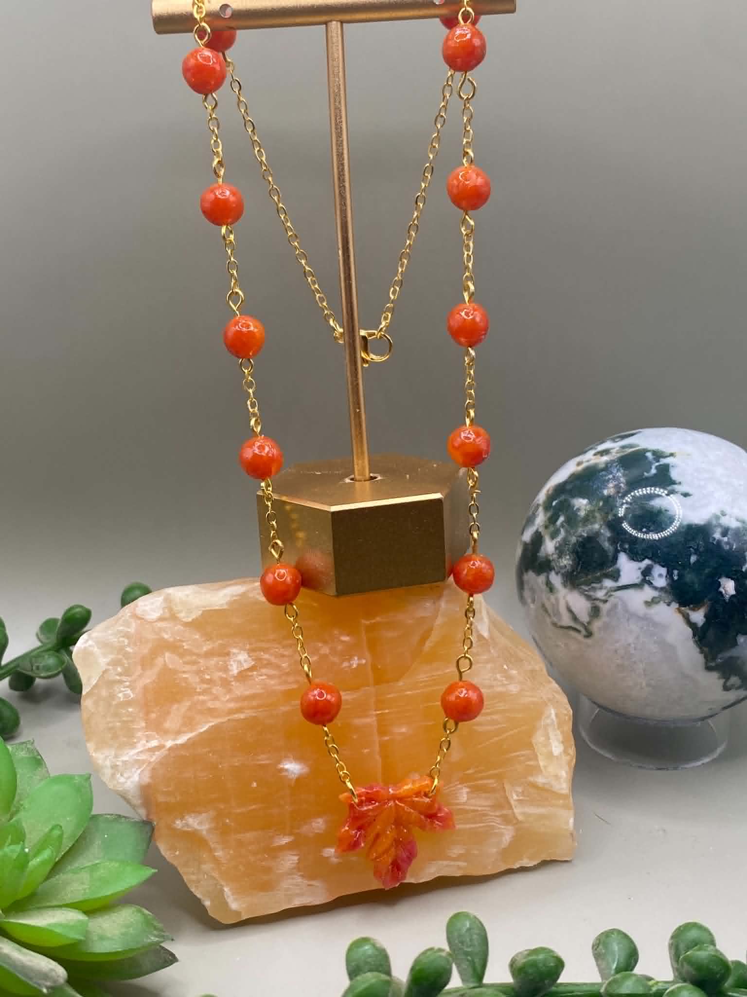Red Leaf Neckalce
