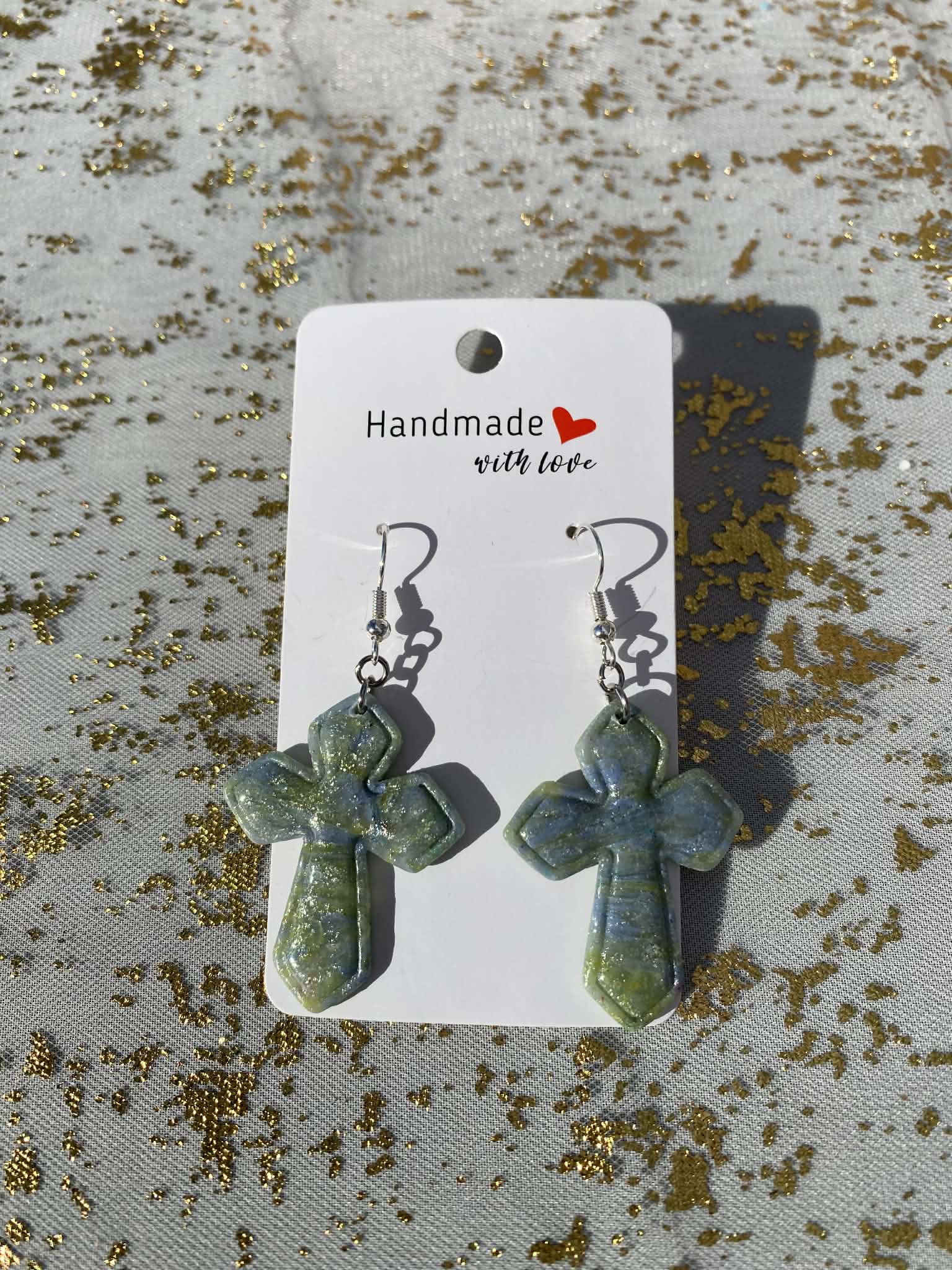 Marbled Easter Cross