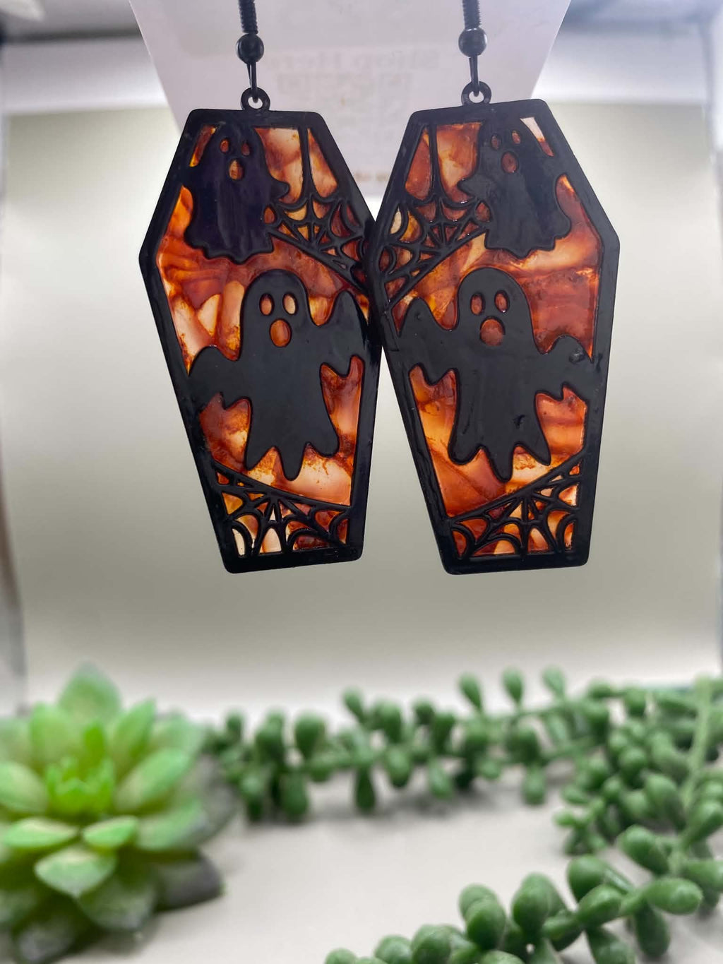 Ghost Coffin Earrings