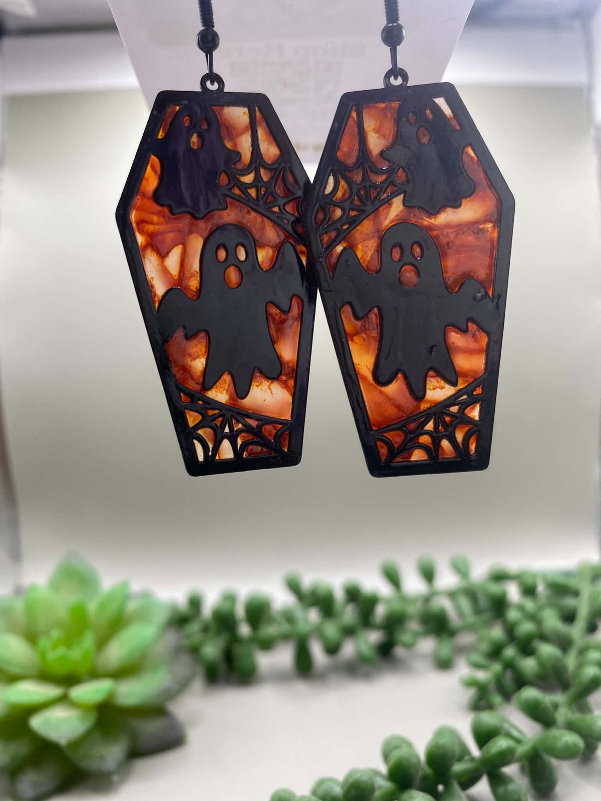 Ghost Coffin Earrings